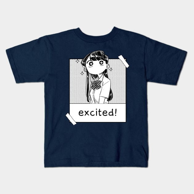 Komi san excited Kids T-Shirt by SirTeealot